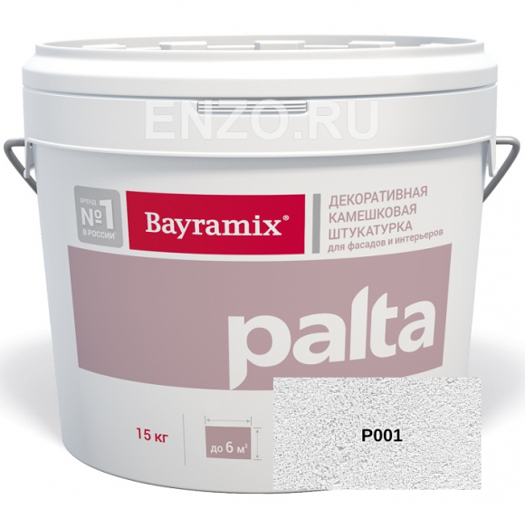 Bayramix Palta Штукатурка декоративная Камешковая, зерно 1,2-1,5 мм, 15 кг.