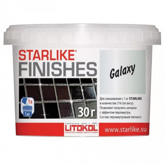 Litokol Starlike Finishes Galaxy Перламутровая добавка к затирке, 30 г.