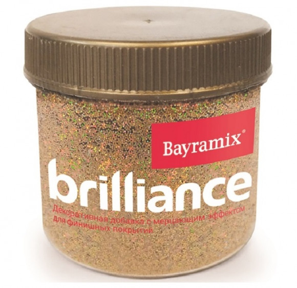 Bayramix Brilliance Gold Добавка декоративная с мерцающим эффектом, 30 г.
