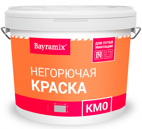 Bayramix КМ0 Краска негорючая Белая, 9 л.