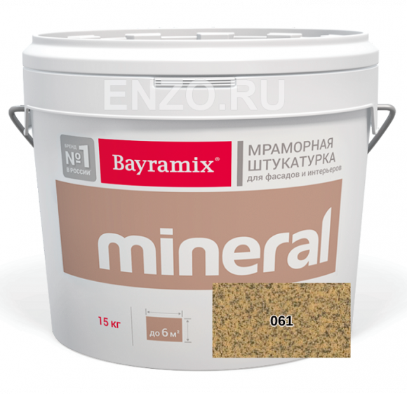 Bayramix Mineral Saftas Штукатурка декоративная Мозаичная, 0.5-0.7 мм, 15 кг.