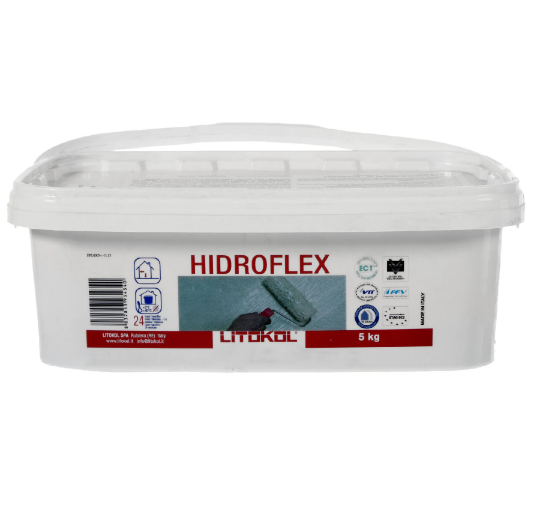 Litokol Hidroflex Гидроизоляция готовая, Зеленый 5 кг.