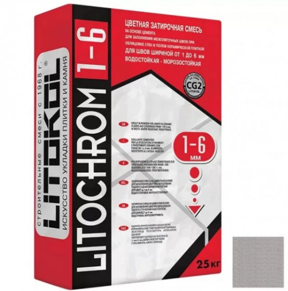 Litokol Litochrom Цементная затирка для плитки 1-6 мм, 25 кг. Litokol Litochrom Цементная затирка для плитки 1-6 мм, 25 кг.