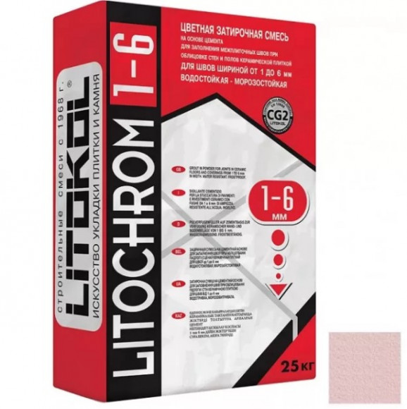 Litokol Litochrom Цементная затирка для плитки 1-6 мм, 25 кг. Litokol Litochrom Цементная затирка для плитки 1-6 мм, 25 кг.