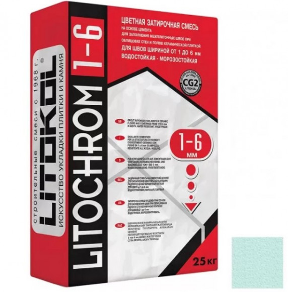 Litokol Litochrom Цементная затирка для плитки 1-6 мм, 25 кг. Litokol Litochrom Цементная затирка для плитки 1-6 мм, 25 кг.