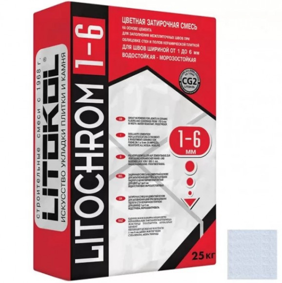 Litokol Litochrom Цементная затирка для плитки 1-6 мм, 25 кг. Litokol Litochrom Цементная затирка для плитки 1-6 мм, 25 кг.