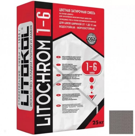 Litokol Litochrom Цементная затирка для плитки 1-6 мм, 25 кг. Litokol Litochrom Цементная затирка для плитки 1-6 мм, 25 кг.