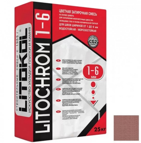 Litokol Litochrom Цементная затирка для плитки 1-6 мм, 25 кг. Litokol Litochrom Цементная затирка для плитки 1-6 мм, 25 кг.