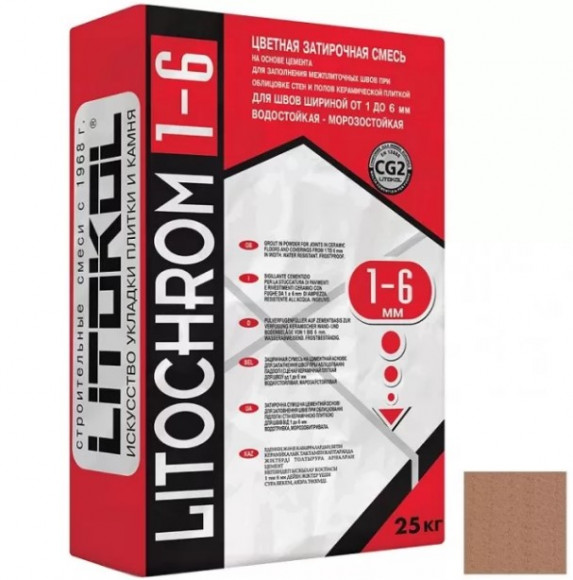 Litokol Litochrom Цементная затирка для плитки 1-6 мм, 25 кг. Litokol Litochrom Цементная затирка для плитки 1-6 мм, 25 кг.