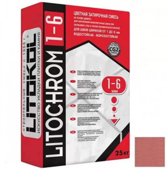 Litokol Litochrom Цементная затирка для плитки 1-6 мм, 25 кг. Litokol Litochrom Цементная затирка для плитки 1-6 мм, 25 кг.