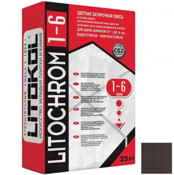Litokol Litochrom Цементная затирка для плитки 1-6 мм, 25 кг. Litokol Litochrom Цементная затирка для плитки 1-6 мм, 25 кг.