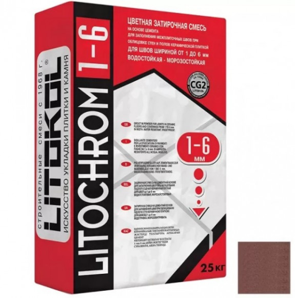 Litokol Litochrom Цементная затирка для плитки 1-6 мм, 25 кг. Litokol Litochrom Цементная затирка для плитки 1-6 мм, 25 кг.