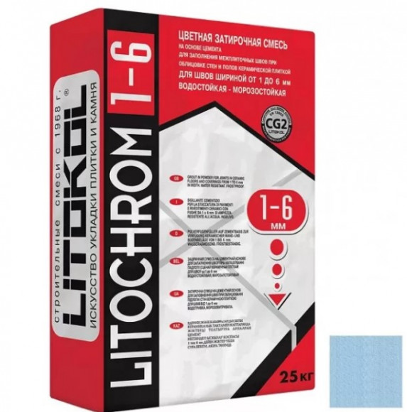 Litokol Litochrom Цементная затирка для плитки 1-6 мм, 25 кг. Litokol Litochrom Цементная затирка для плитки 1-6 мм, 25 кг.