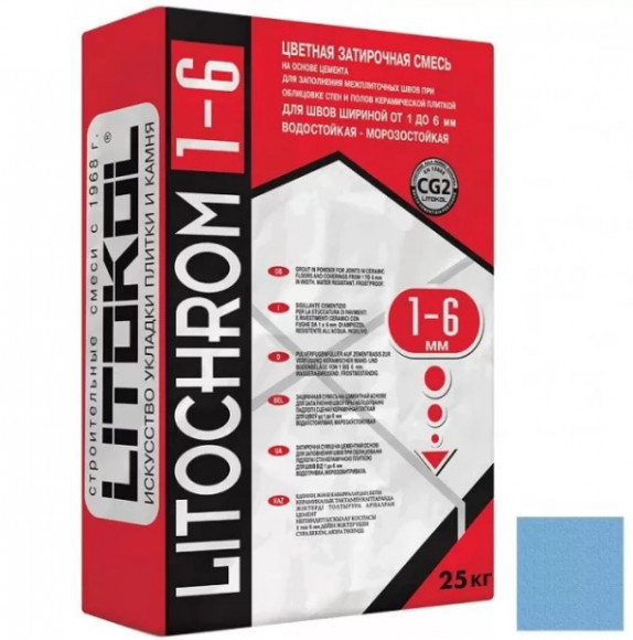 Litokol Litochrom Цементная затирка для плитки 1-6 мм, 25 кг. Litokol Litochrom Цементная затирка для плитки 1-6 мм, 25 кг.