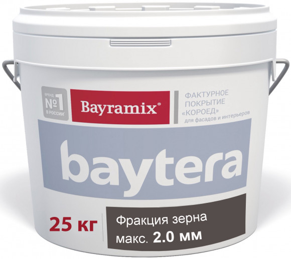 Bayramix Baytera Штукатурка декоративная Короед фракция 2 мм, 25 кг