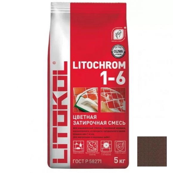 Litokol Litochrom Цементная затирка для плитки 1-6 мм, 5 кг. Litokol Litochrom Цементная затирка для плитки 1-6 мм, 5 кг.