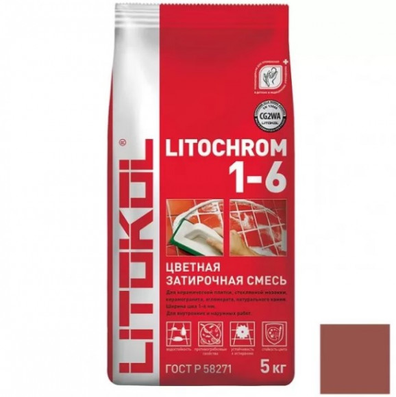 Litokol Litochrom Цементная затирка для плитки 1-6 мм, 5 кг. Litokol Litochrom Цементная затирка для плитки 1-6 мм, 5 кг.