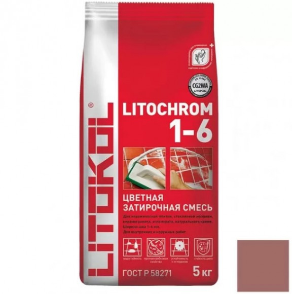 Litokol Litochrom Цементная затирка для плитки 1-6 мм, 5 кг. Litokol Litochrom Цементная затирка для плитки 1-6 мм, 5 кг.