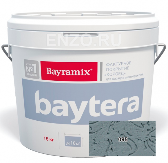 Bayramix Baytera Штукатурка декоративная Короед фракция 3 мм, 15 кг Bayramix Baytera Штукатурка декоративная Короед фракция 3 мм, 15 кг