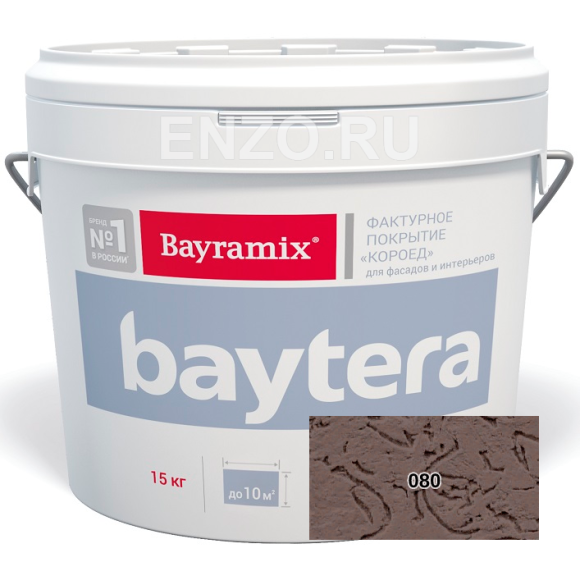 Bayramix Baytera Штукатурка декоративная Короед фракция 3 мм, 15 кг Bayramix Baytera Штукатурка декоративная Короед фракция 3 мм, 15 кг