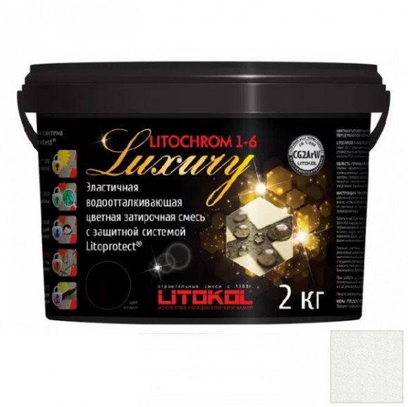 Litokol Litochrom Luxury Цементная затирка для плитки 1-6 мм, 2 кг.