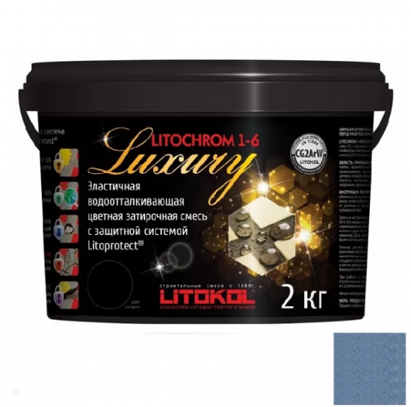 Litokol Litochrom Luxury Цементная затирка для плитки 1-6 мм, 2 кг.