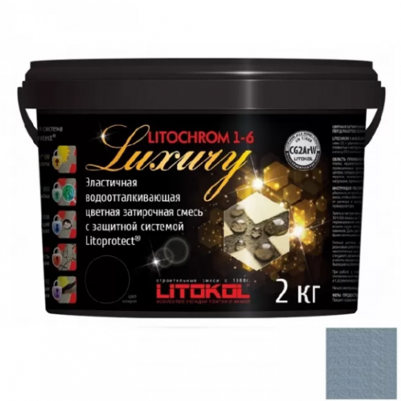 Litokol Litochrom Luxury Цементная затирка для плитки 1-6 мм, 2 кг.