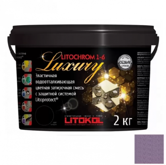 Litokol Litochrom Luxury Цементная затирка для плитки 1-6 мм, 2 кг.