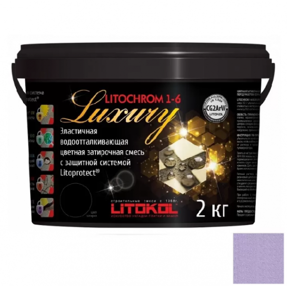 Litokol Litochrom Luxury Цементная затирка для плитки 1-6 мм, 2 кг.