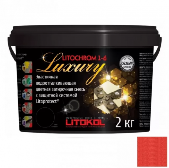 Litokol Litochrom Luxury Цементная затирка для плитки 1-6 мм, 2 кг.