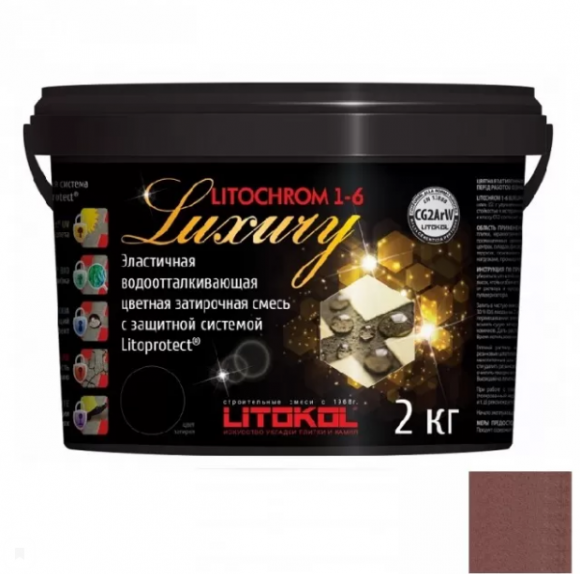 Litokol Litochrom Luxury Цементная затирка для плитки 1-6 мм, 2 кг.