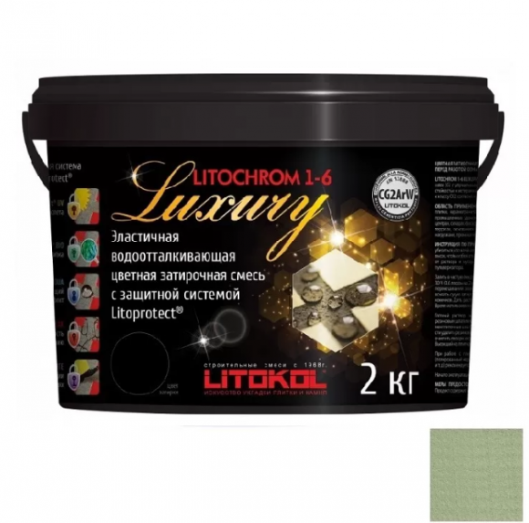 Litokol Litochrom Luxury Цементная затирка для плитки 1-6 мм, 2 кг.