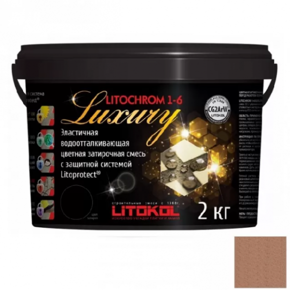 Litokol Litochrom Luxury Цементная затирка для плитки 1-6 мм, 2 кг.