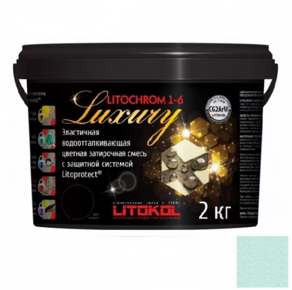 Litokol Litochrom Luxury Цементная затирка для плитки 1-6 мм, 2 кг.