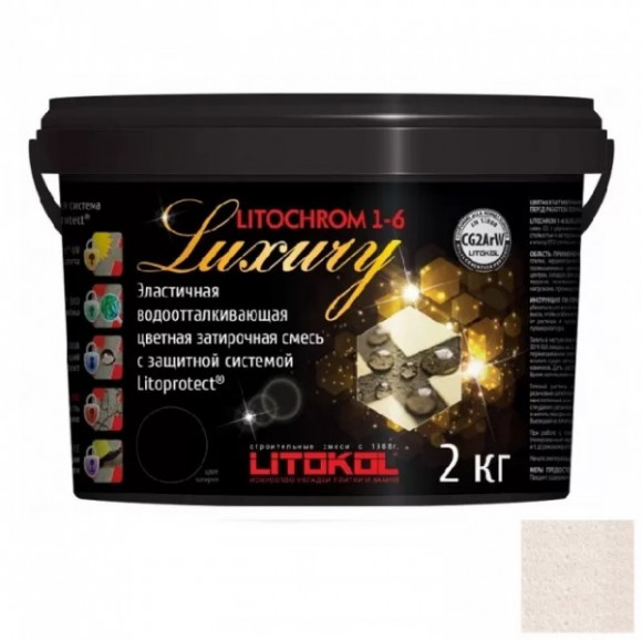 Litokol Litochrom Luxury Цементная затирка для плитки 1-6 мм, 2 кг.
