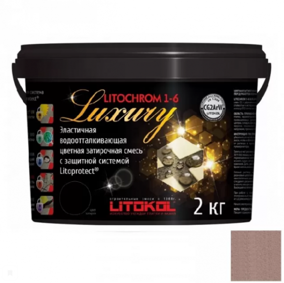 Litokol Litochrom Luxury Цементная затирка для плитки 1-6 мм, 2 кг.