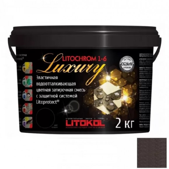 Litokol Litochrom Luxury Цементная затирка для плитки 1-6 мм, 2 кг.