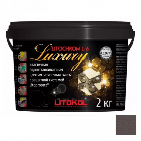 Litokol Litochrom Luxury Цементная затирка для плитки 1-6 мм, 2 кг.