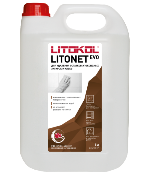 Litokol Litonet Evo Моющее средство для плитки, 5 л.