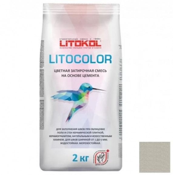 Litokol Litocolor Цементная затирка для плитки 1-5 мм, 2 кг. Litokol Litocolor Цементная затирка для плитки 1-5 мм, 2 кг.