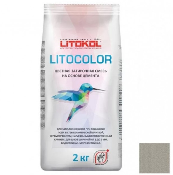 Litokol Litocolor Цементная затирка для плитки 1-5 мм, 2 кг. Litokol Litocolor Цементная затирка для плитки 1-5 мм, 2 кг.