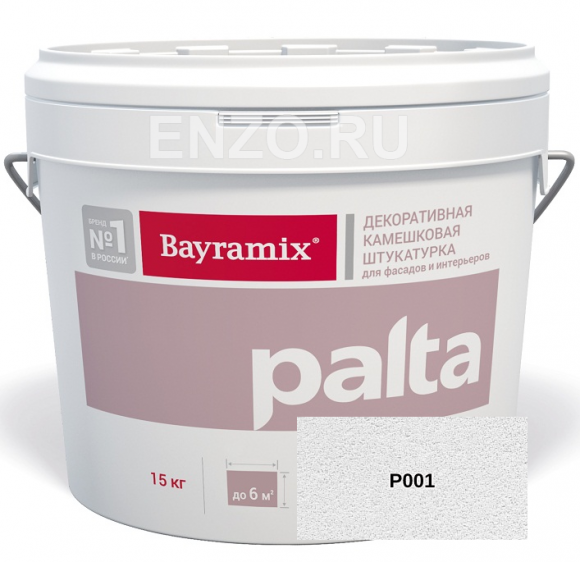 Bayramix Palta Штукатурка декоративная Камешковая, зерно 0,5-1 мм, 15 кг.
