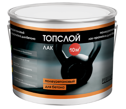 Perfekta Топслой Лак-пропитка полиуретановый для бетона, 3 кг.