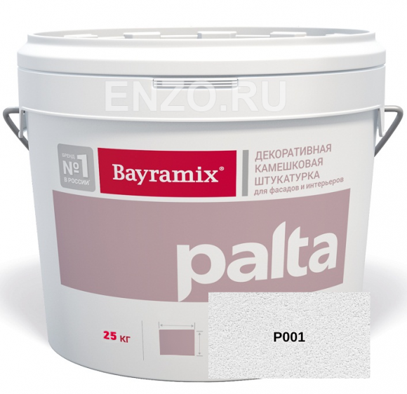 Bayramix Palta Штукатурка декоративная Камешковая, зерно 0,5-1 мм, 25 кг.