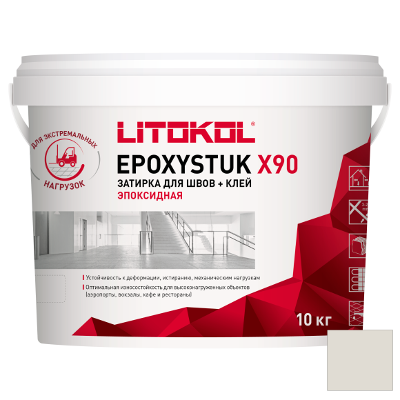Litokol Epoxystuk X90 Эпоксидная затирка и клей для плитки, 10 кг. Litokol Epoxystuk X90 Эпоксидная затирка и клей для плитки, 10 кг.