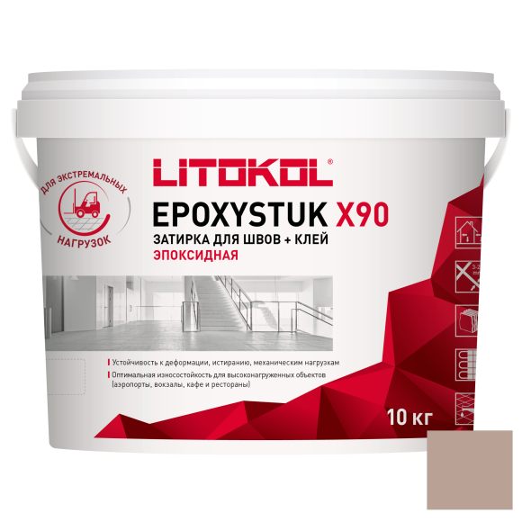 Litokol Epoxystuk X90 Эпоксидная затирка и клей для плитки, 10 кг. Litokol Epoxystuk X90 Эпоксидная затирка и клей для плитки, 10 кг.