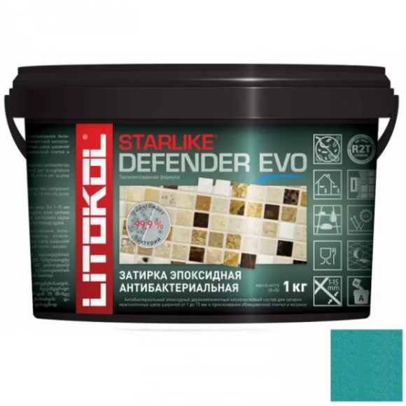 Litokol Starlike Defender Evo Эпоксидная затирка 1-15 мм, 1 кг. Litokol Starlike Defender Evo Эпоксидная затирка 1-15 мм, 1 кг.