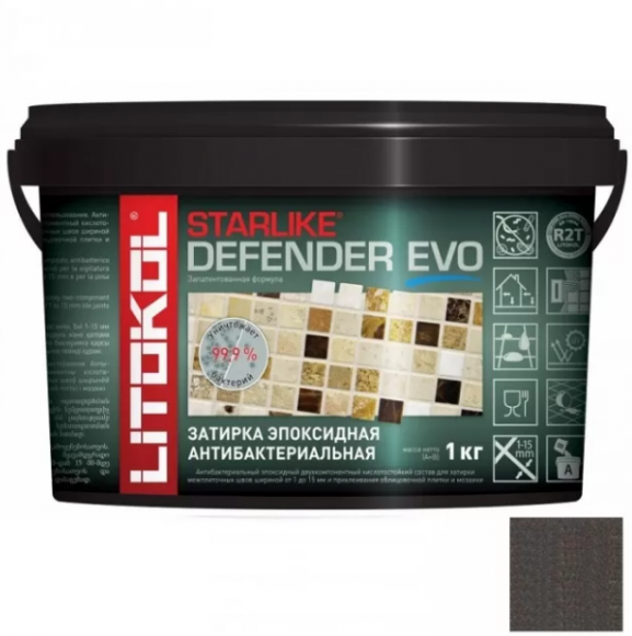 Litokol Starlike Defender Evo Эпоксидная затирка 1-15 мм, 1 кг. Litokol Starlike Defender Evo Эпоксидная затирка 1-15 мм, 1 кг.