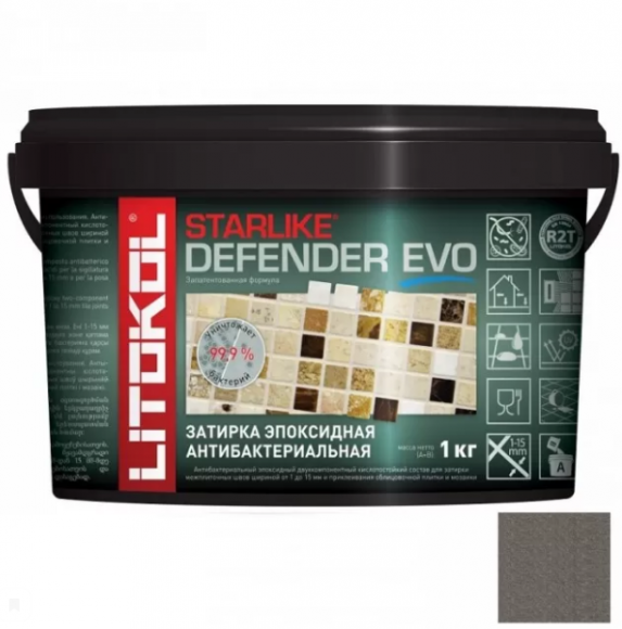 Litokol Starlike Defender Evo Эпоксидная затирка 1-15 мм, 1 кг. Litokol Starlike Defender Evo Эпоксидная затирка 1-15 мм, 1 кг.