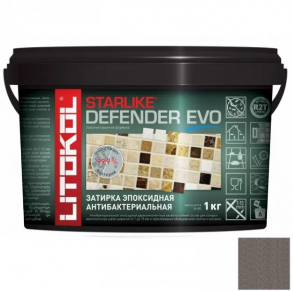 Litokol Starlike Defender Evo Эпоксидная затирка 1-15 мм, 1 кг. Litokol Starlike Defender Evo Эпоксидная затирка 1-15 мм, 1 кг.